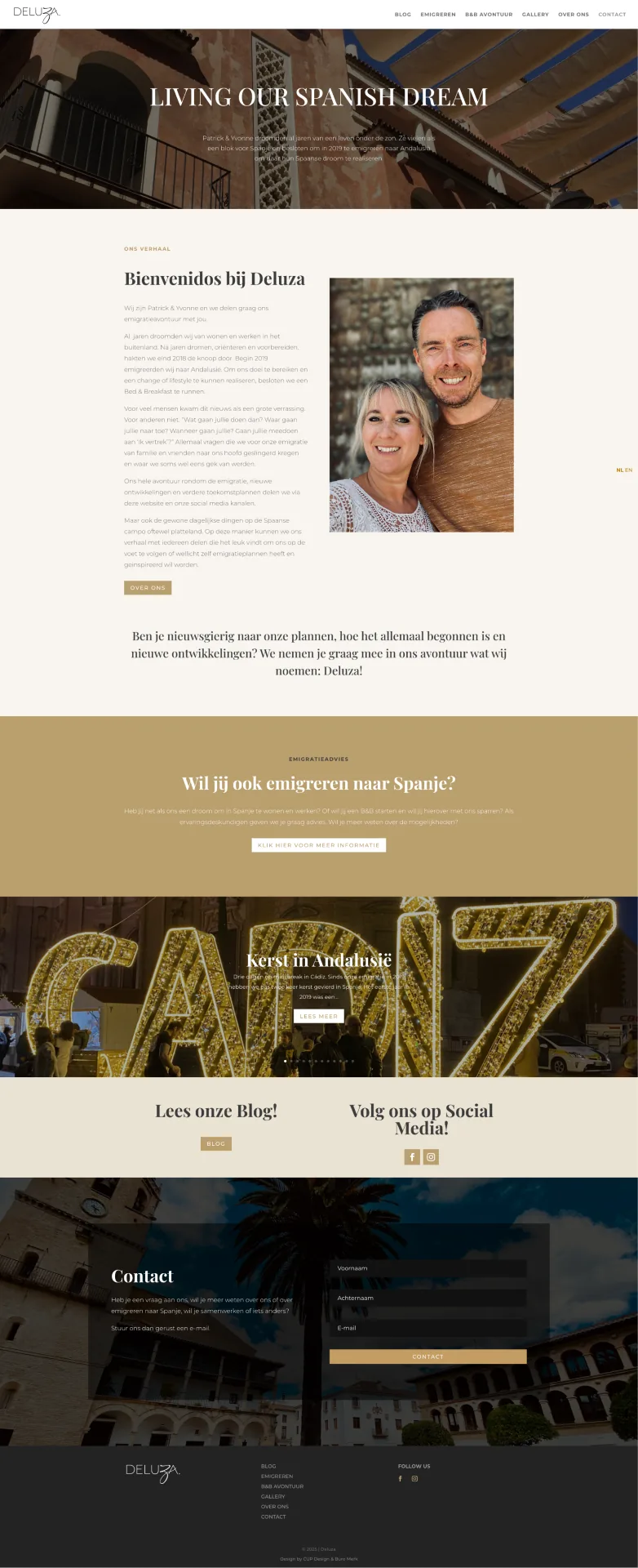 Portfolio Buro Merk, website Deluza